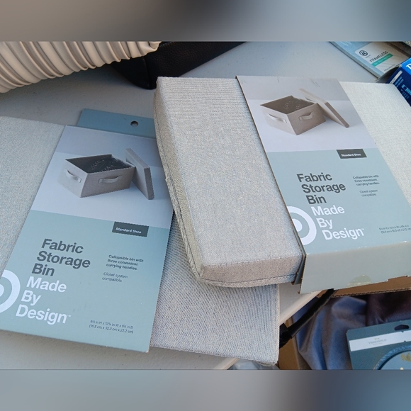 New Fabric Standard Shoe bin with lid - Picture 2 of 3